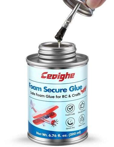 4 OZ Foam Glue with Brush Cap for RC Airplanes Repair Assembly in Kuwait