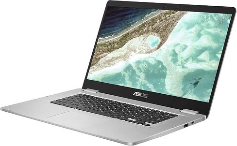ASUS Chromebook C523 Laptop, 15.6" HD NanoEdge-Display with 180 Degree-Hinge Intel Dual Core Celeron-Processor, 4GB-RAM, 32GB Storage, Silver Color, C523NA-DH02 in Kuwait