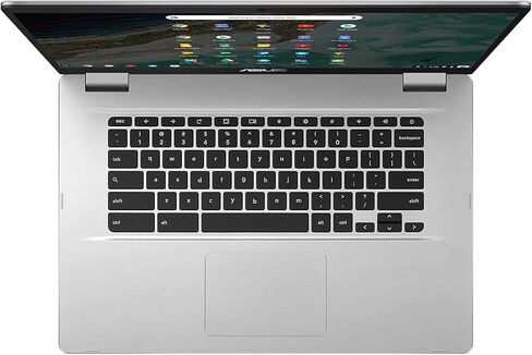 ASUS Chromebook C523 Laptop, 15.6" HD NanoEdge-Display with 180 Degree-Hinge Intel Dual Core Celeron-Processor, 4GB-RAM, 32GB Storage, Silver Color, C523NA-DH02 in Kuwait