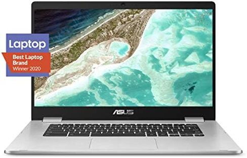 ASUS Chromebook C523 Laptop, 15.6" HD NanoEdge-Display with 180 Degree-Hinge Intel Dual Core Celeron-Processor, 4GB-RAM, 32GB Storage, Silver Color, C523NA-DH02 in Kuwait