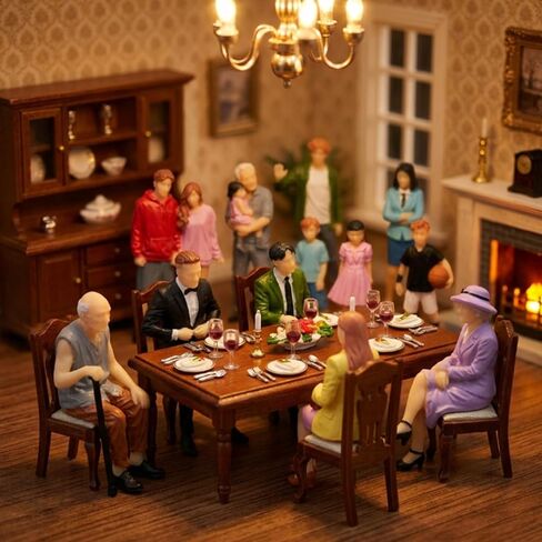Mini People Figurines,1:30 Scale 20 Pcs Miniature Figures for Layouts in Saudi Arabia
