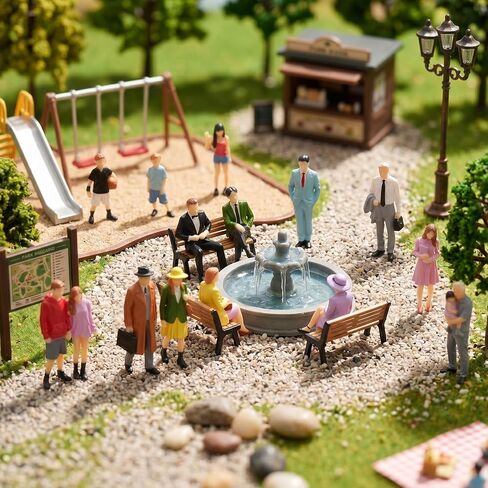 Mini People Figurines,1:30 Scale 20 Pcs Miniature Figures for Layouts in Saudi Arabia