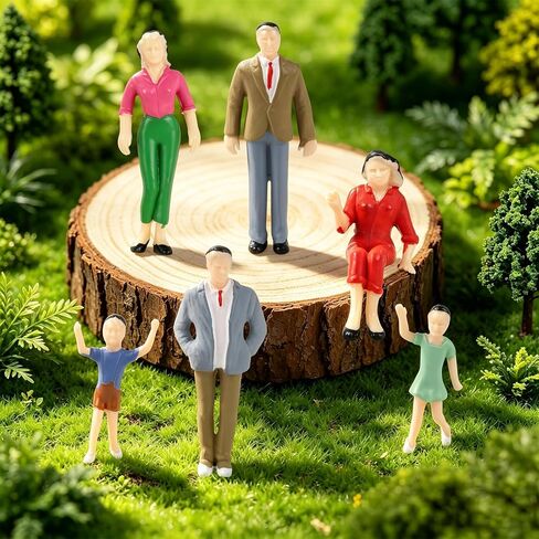 1:25 Scale Mini People Figurines Tiny Painted Model, Pack of 14 in Saudi Arabia