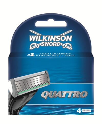 Wilkinson Sword Quattro Razor Blades - Pack of 4 in Kuwait