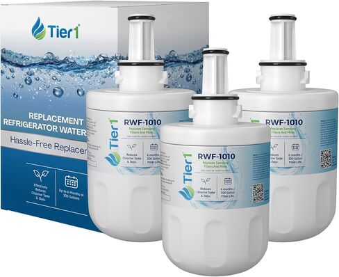 Tier1 DA29-00003G Refrigerator Water Filter 3-pk | Replacement for Samsung DA29-00003B, DA29-00003A, Aqua-Pure Plus, DA29-00003F, HAFCU1, WSS-1, WF289, Fridge Filter in Kuwait