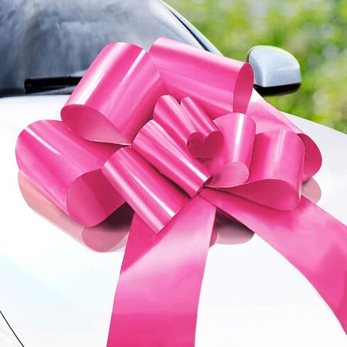 Zoe Deco Big Car Bow - 30" Pink Giant Bow for Birthday, Christmas, Gift in Saudi Arabia