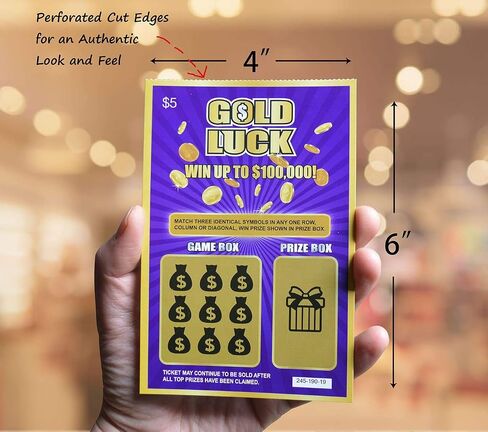 WINGKIND Gold Luck Pregnancy Announcement Fake Lottery Scratch Off Tickets, Great Idea for Pregnancy Reveal, 12 Cards in Saudi Arabia