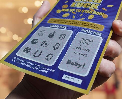 WINGKIND Gold Luck Pregnancy Announcement Fake Lottery Scratch Off Tickets, Great Idea for Pregnancy Reveal, 12 Cards in Saudi Arabia