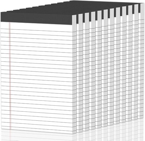 12pcs Note Pads 5"x8",600 Sheets Small Legal Pad, Perforated Color Notepad in Kuwait