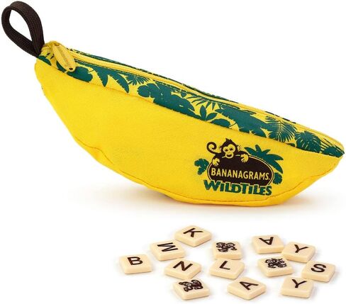 Bananagrams Classic Word Game, 144 Tiles in Banana Pouch, Travel Game in Kuwait