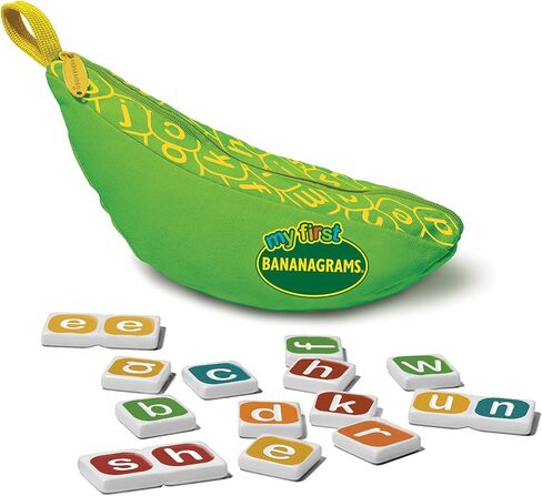 Bananagrams Classic Word Game, 144 Tiles in Banana Pouch, Travel Game in Kuwait
