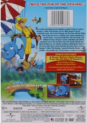 Curious George 2: Follow That Monkey / Curious George 3: Back To the Jungle (2 Disc DVD Set) Starring: Tim Curry, Jamie Kennedy, Matt Lauer, Angela Bassett, John Goodman (Director: Norton Virgien) in Kuwait