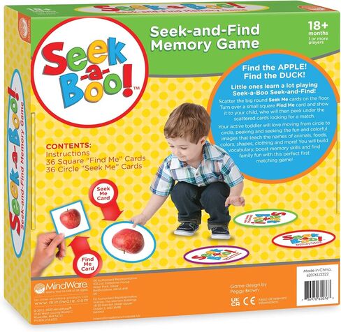 MindWare Seek-a-Boo Seek and Find Memory Game and Toddler Flash Cards Matching Game in Saudi Arabia