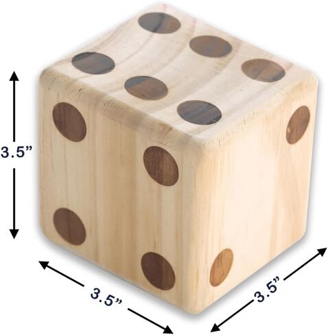 Giant Wooden Yard Dice Set Outdoor Lawn Games for Adults and Family in Saudi Arabia