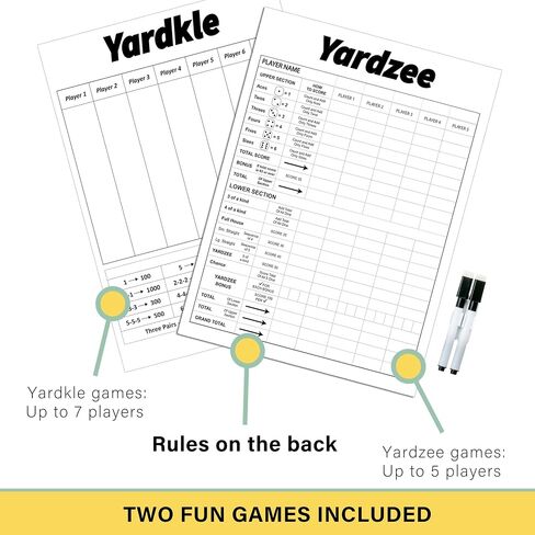Giant Wooden Yard Dice Set Outdoor Lawn Games for Adults and Family in Saudi Arabia