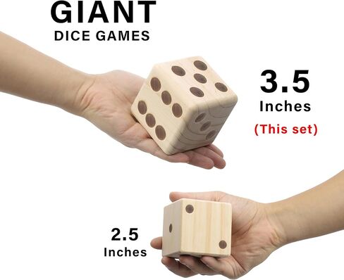 Giant Wooden Yard Dice Set Outdoor Lawn Games for Adults and Family in Saudi Arabia