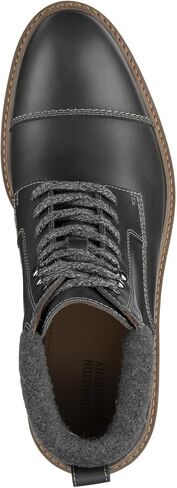 Johnston & Murphy Men’s Barrett Cap Toe Boot | Rugged Full-Grain Leather | Advanced Cushioning | Tonal & Heathered Laces | Superior Comfort | Lace-Up Boots in Kuwait