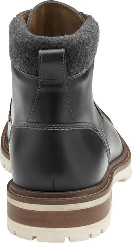 Johnston & Murphy Men’s Barrett Cap Toe Boot | Rugged Full-Grain Leather | Advanced Cushioning | Tonal & Heathered Laces | Superior Comfort | Lace-Up Boots in Kuwait