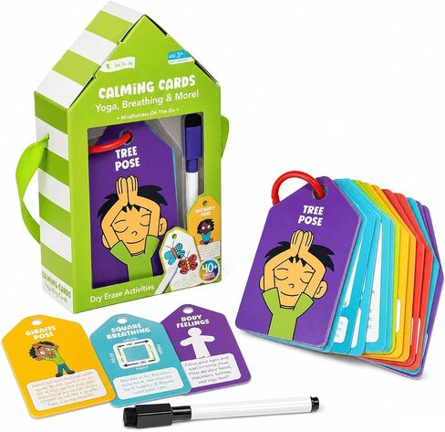 Open The Joy Dry Erase Calming Cards – Kids Mindfulness SEL Set in Saudi Arabia