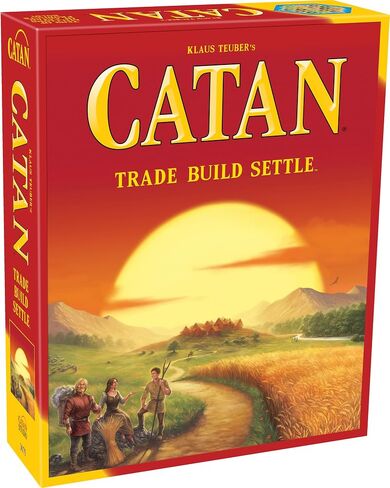 CATAN Board Game (6th Edition) Trade, Build & Settle in the Classic Strategy Game for Family, Kids & Adults, Ages 10+, 3-4 Players, 60-90 Min Playtime in Saudi Arabia