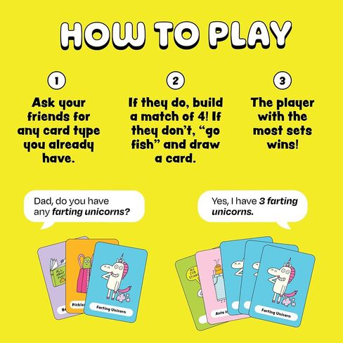 Do You Have Any Farting Unicorns? A Silly Go Fish Card Game | Ages 4+ in Kuwait