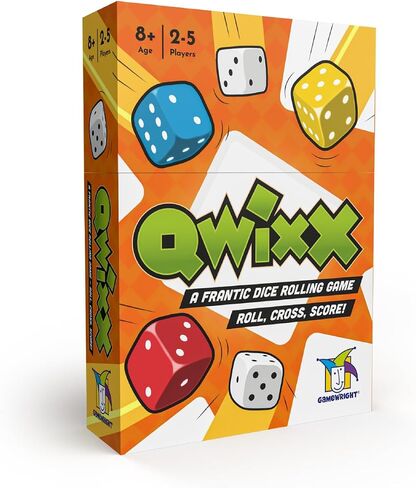 Qwixx Fast Family Dice Game – Quick 15-Minute Gameplay, Easy to Learn, Strategy & Luck, Travel-Friendly Party Game for Kids & Adults Ages 8+, 2–5 Players in Saudi Arabia