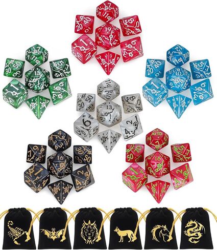 CiaraQ Polyhedral Dice Set - DND Role Playing Dice in Saudi Arabia