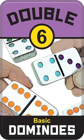 Double 6 Domino Game Travel Tin, Portable Family Game, Ages 8+ in Kuwait