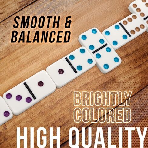 Double 6 Domino Game Travel Tin, Portable Family Game, Ages 8+ in Kuwait