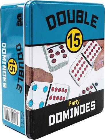 Double 6 Domino Game Travel Tin, Portable Family Game, Ages 8+ in Kuwait