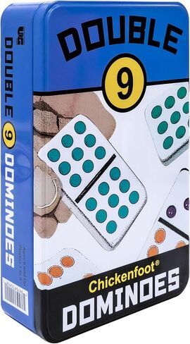 Double 6 Domino Game Travel Tin, Portable Family Game, Ages 8+ in Kuwait