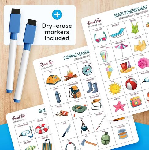 WELL BALANCED Car Bingo - Road Trip Essentials: Car Activities and Games for Kids Ages 4-8 in Saudi Arabia