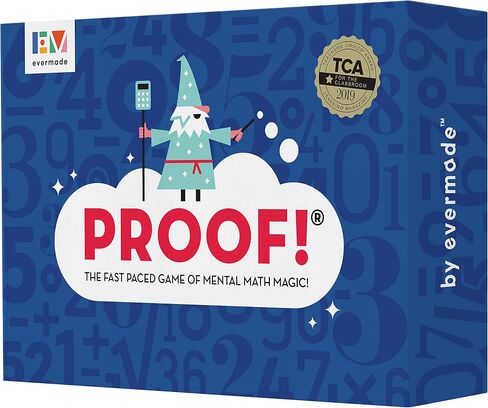 Evermade Proof Math Game - Fast-Paced Mental Math Card Game for Kids Ages 9-12, Teens & Adults - Teacher's Choice Award Winning STEM Educational Game for Family, Classroom & Homeschool in Saudi Arabia