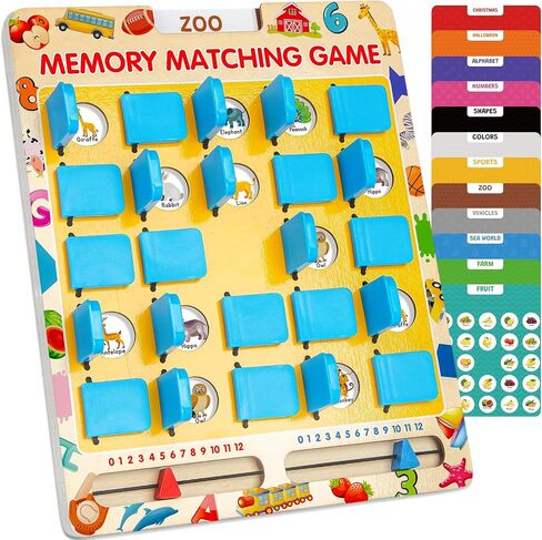 Memory Matching Game for Kids, Travel Toys for Toddlers Boys Girls Ages 3-5 in Saudi Arabia