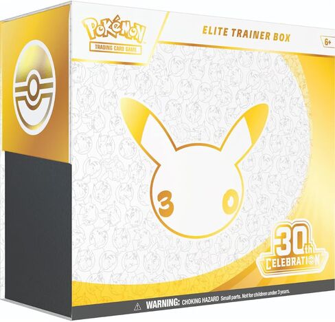 Pokémon TCG: 30th Celebration Elite Trainer Box (1 Full-Art Promo Card, 9 Booster Packs & Premium Accessories) in Kuwait
