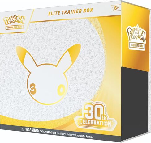 Pokémon TCG: 30th Celebration Elite Trainer Box (1 Full-Art Promo Card, 9 Booster Packs & Premium Accessories) in Kuwait