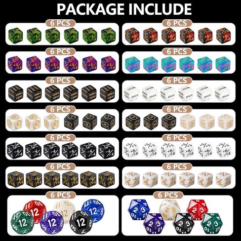 180 Piece MTG Dice Set with Dry Erase Tokens Kit with Counter Dice, Keyword Ability Dice, Shield Dice, Spindown D20s, Markers, Microfiber Erasers & Storage Box for or MTG, EDH Cards Game Accessories in Saudi Arabia