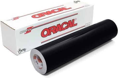 Oracal 651 فينيل لامع دائم - أسود - 12 بوصة × 15 قدم in Kuwait