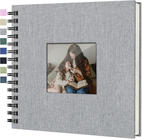 Popotop Scrapbook Photo Album, 12x12in 60Pages DIY Hardcover Kraft Blank Memory Book with Personalized Display Picture Window for Family, Wedding, Guest Book, Anniversary, Baby, Travel, Christmas in Saudi Arabia