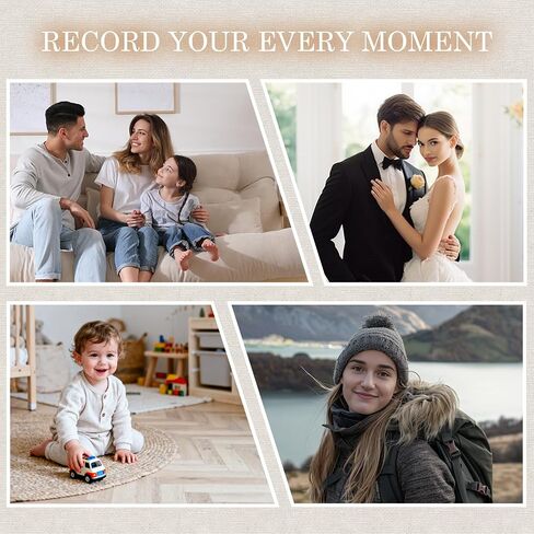 Popotop Scrapbook Photo Album, 12x12in 60Pages DIY Hardcover Kraft Blank Memory Book with Personalized Display Picture Window for Family, Wedding, Guest Book, Anniversary, Baby, Travel, Christmas in Saudi Arabia