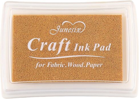 YPSelected Craft Stamp Ink Pad for Paper Wood Fabric 15 Colors Available for Rubber Stamps (Black) in Kuwait