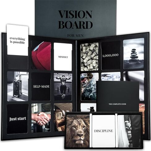 Vision Board Book Magazine for Women - 1000+ Diverse Pictures, Quotes, Self-discovery Exercises | Complete Collage Clip Art Supplies Kit for Adults | Ideal for Vision Mood Board Party & Manifestation in Kuwait