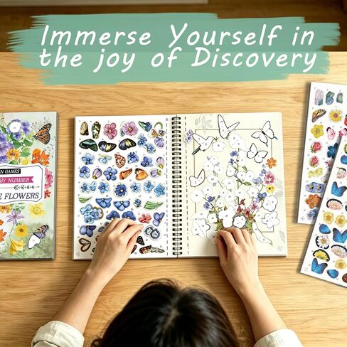 Kalysky Sticker by Number Sticker Book, Relaxation Arts Crafts for Adults in Kuwait