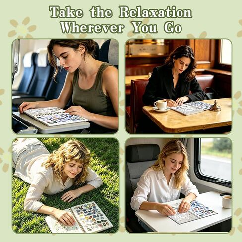 Kalysky Sticker by Number Sticker Book, Relaxation Arts Crafts for Adults in Kuwait