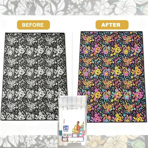 DIY Colouring Blanket Set 59×49in Velvet Blanket with Complimentary 24 Markers - Color . Designed for Adults to Create Cozy Room Decor for your Sofa. A Creative and Personalized Home Gift. in Saudi Arabia
