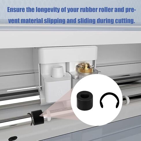24 Packs Rubber from Moving Retaining Clip Rings Rubber Roller Replacements Sets Compatible with Cricut Maker/Maker 3 Only Roller Resolution for Cricut Maker Complete Repair Tools in Kuwait