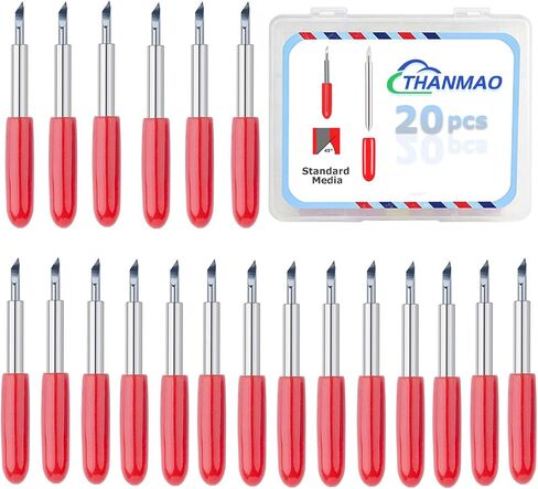 THANMAO 20 Pcs Replacement Blades Compatible with Explore Air 2/Air 3/Explore 4/Maker/Maker 3/Maker 4 Cutting Machines（5 Fine-Point Blades, 10 Standard Blades and 5 Deep Cutting Blades） in Saudi Arabia