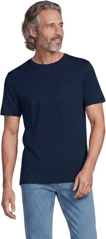 Lands' End Men's Short Sleeve Supima Tee with Pocket in Saudi Arabia