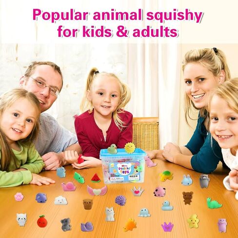 80 Pcs Party Favors for Kids 4-8, Kawaii Squishies Mochi Squishy Toys Bulk in Kuwait