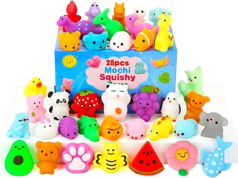 80 Pcs Party Favors for Kids 4-8, Kawaii Squishies Mochi Squishy Toys Bulk in Kuwait